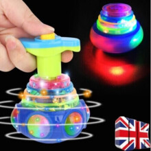 2023 Music Gyro Funny Gift LED Light Up Flashing UFO Spinning