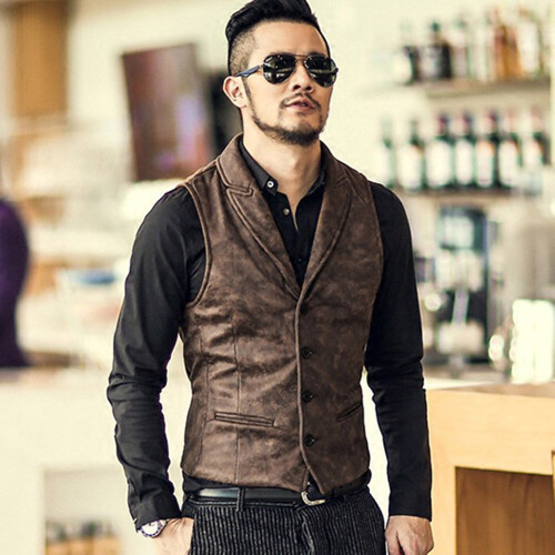 Suit vest with on sale lapel