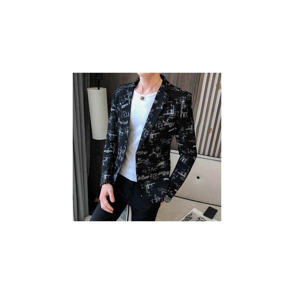 clothing Men's Spring Leisure business suit/Male printing Casual Blazers jacket Plus size S-3XL-image-OPC-PBQXRXR-NEW