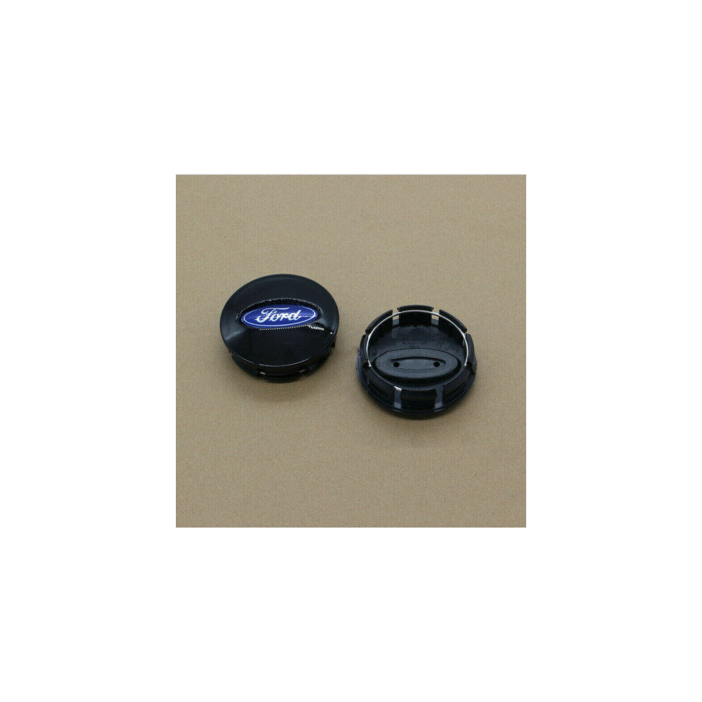 4Pcs 65Mm Center Wheel Hub Caps Emblem Cover Cap Fit For Ford Black 5701510941528
