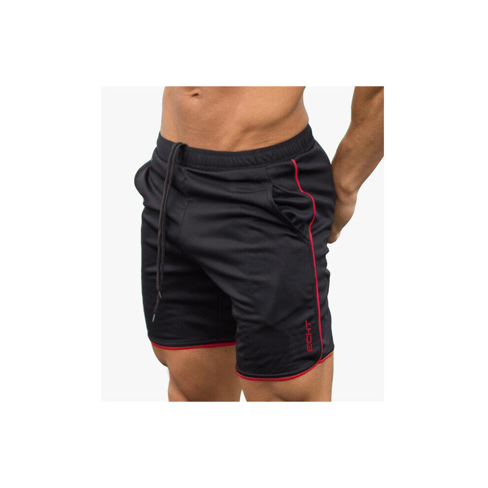 gym shorts men's Bermuda men's shorts casual clothing letters stretch waist fitness shorts-image-OPC-PBQXT5M-NEW