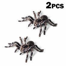 2PCS Fake Realistic Spider Insect Model Joke Prank Scary Prop Halloween Toy