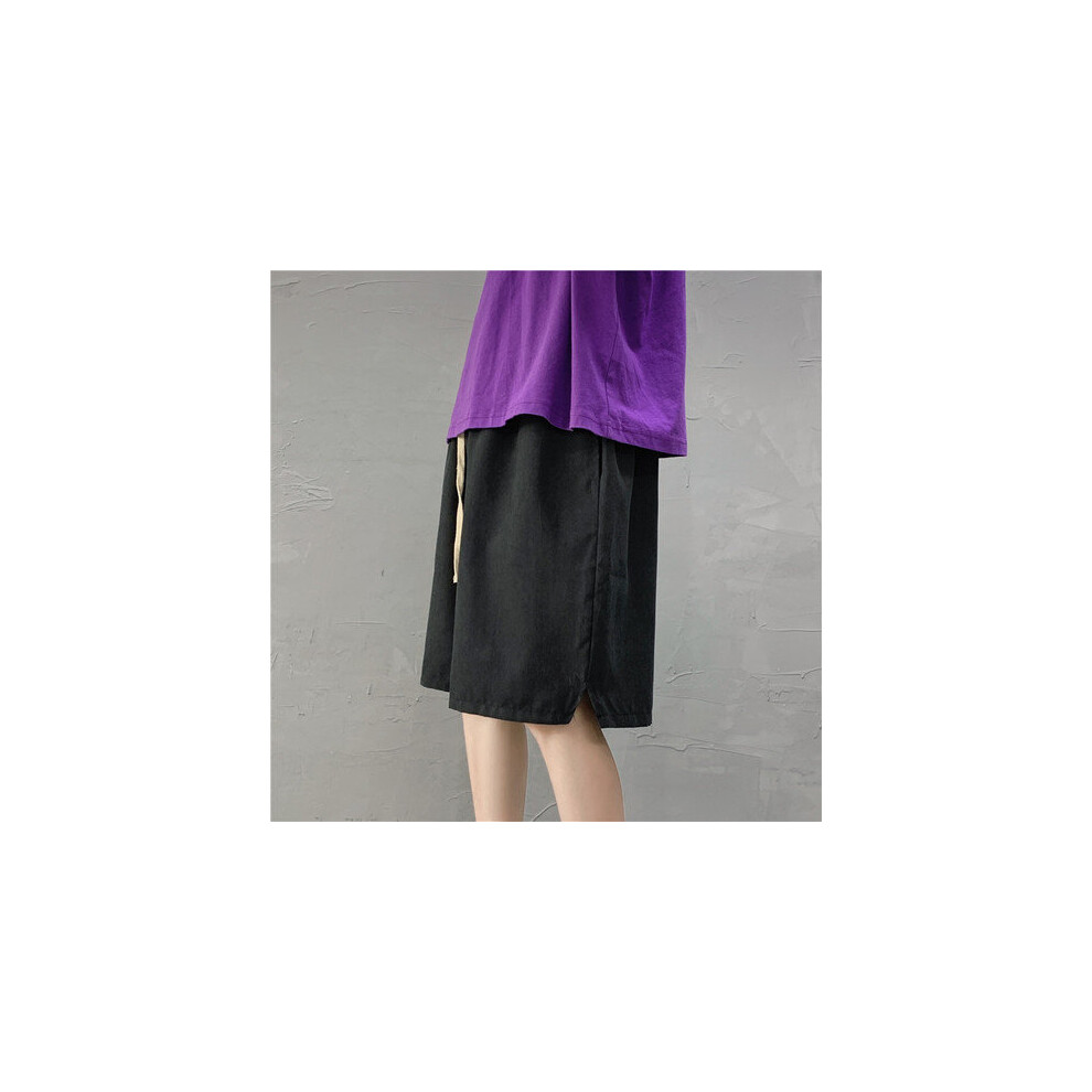 Casual Shorts Men Ins Pure Handsome Loose Summer Breathable Streetwear All-match Simply Japanese Ulzzang Stylish-image-OPC-PBQXXGZ-NEW