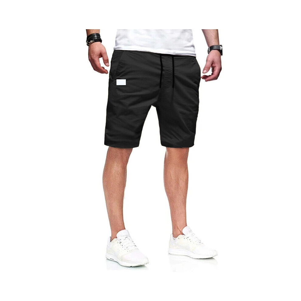Men's Pants Shorts Summer Slim Straight Pants Shorts Men's Lace-up Mid Waist Pocket Shorts Knee Length Pants-image-OPC-PBQXXJH-NEW