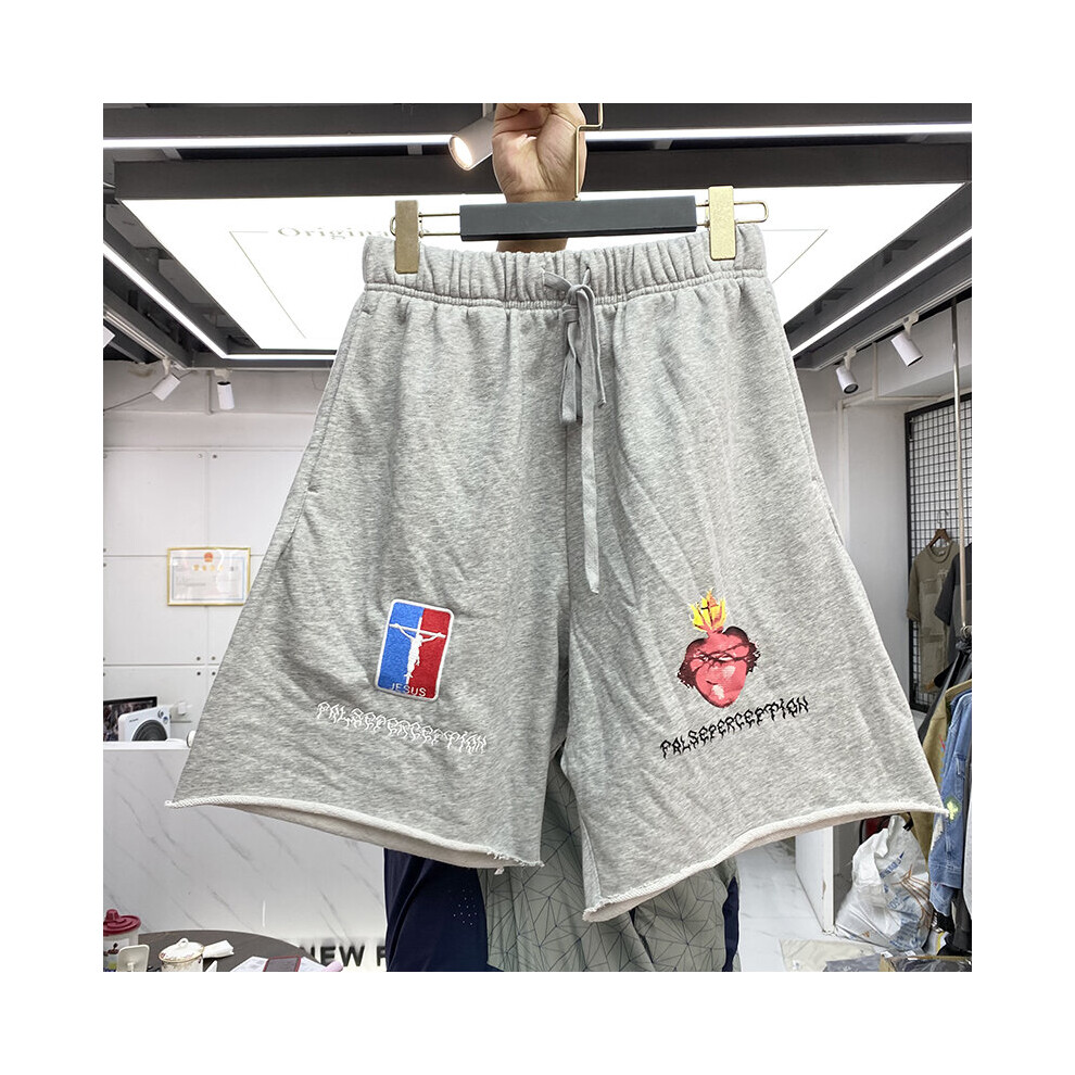 Embroidery Jesus Shorts Men Women Streetwear Shorts Breathable-image-OPC-PBQXYB9-NEW