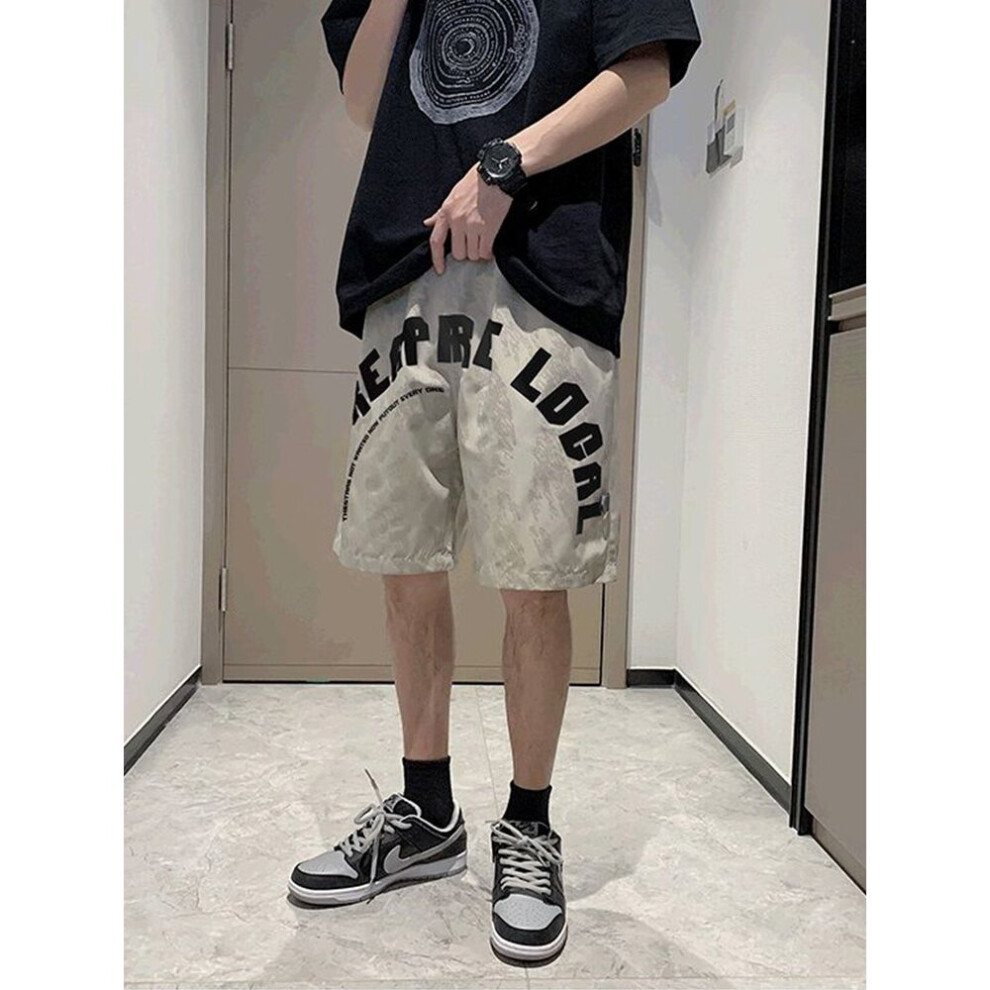High Street Shorts Men Summer Street Hip-hop Leter Print Beach Pants Loose Straight Basketball Sports Pants Tall Boy Streetwear-image-OPC-PBQXYPP-NEW