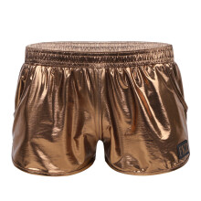Mens Holographic Metallic Boxer Briefs Casual Loose Lounge Shorts Underwear Swim Trunks Bikini Swimwear