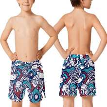 Funny Baby Young Children Sets Shorts 2-10 Years Beach Wearing Children Whole Body Print Swim Shorts