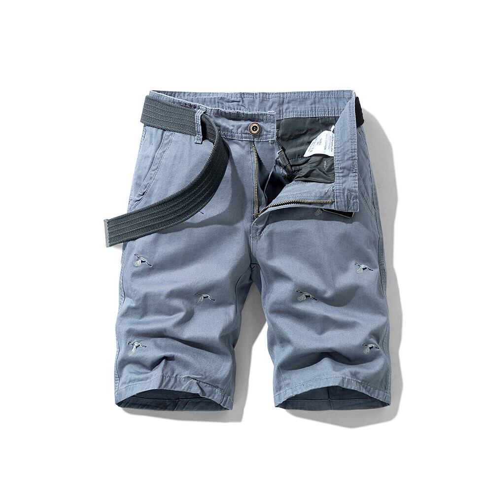 Mens Cargo Shorts Fitness Casual Short Pants High Shorts Male Pocket Sports Shorts Knee Length Vintage Military-image-OPC-PBQY2NQ-NEW