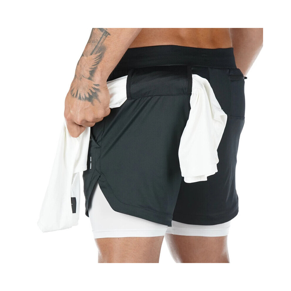 Camo Running Shorts Men 2 In 1 Double-deck Quick Dry GYM Sport Shorts Fitness Workout Men Sports Short Pants big size M-5XL-image-OPC-PBQY6K6-NEW