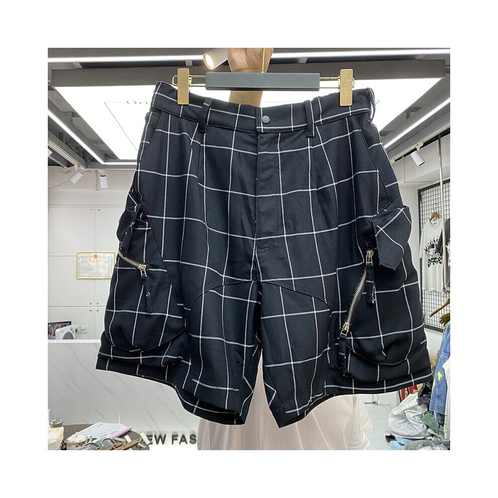 Big Pocket Cargo Zip Shorts Hip Hop Loose Casual Shorts Men Women Breathable Breeches-image-OPC-PBQY8HZ-NEW