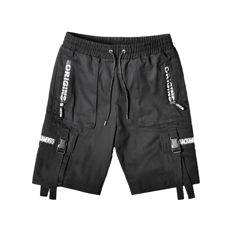 Cargo Shorts for Men Techwear Summer Streetwear Gym Male Clothing Casual Beach Punk Hip Hop Trousers Joggers-image-OPC-PBQY8XX-NEW