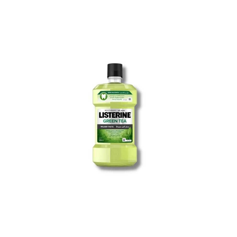 Listerine mouthwash 500ml green tea milder taste and alcohol free