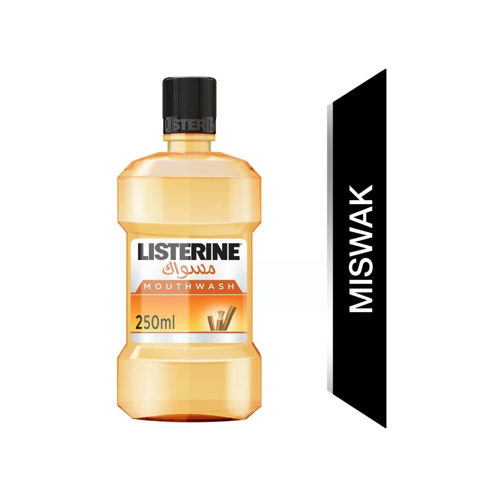 Listerine Miswak Mouthwash 250ml - Natural Benefits of Listerine Miswak Mouthwash