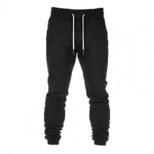 Men Trouser Autumn Winter Drawstring Tights Zip Pockets Pants Sportswear Trousers Tracksuit Jogger Loose Track Pants Plus Size