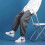 thin ice silk casual pants men's solid all-match drawstring leggings trousers 5