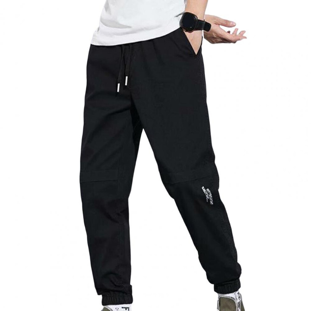 Joggers Pants Stylish Lace-up Pockets Men Sweatpants Polyester Men Sweatpants-image-OPC-PBQYGP5-NEW