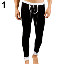SALES !!! Men's Sexy U Convex Pouch Skinny Long Pants Thermal Underwear Leggings