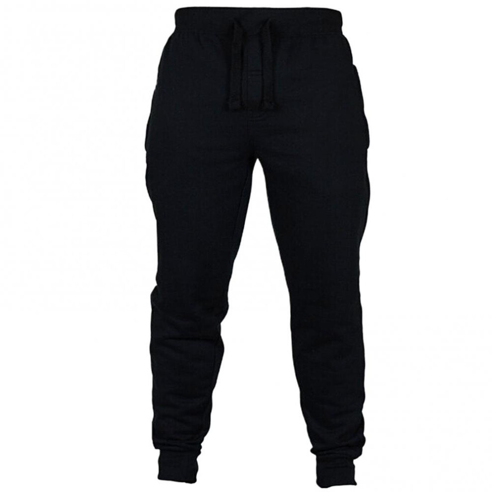 Men Autumn Winter Pants Solid Drawstring Pocket Ankle Tied Pants Sports Trousers High Bodybuilding Pants-image-OPC-PBQYHHT-NEW