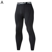 Men Compression Tight Leggings Running Sports Male Fitness Jogging Pants Quick Dry Pants Workout Training Yoga Bottoms