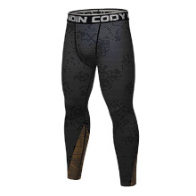 Men's Compression Pants Dry fitness Tights Baselayer Leggings Cycling Yoga Pants Plaid Special Belt High Easticity Pants