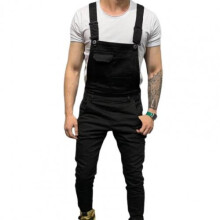 Men Jumpsuit Working Pants Cargo Jumpsuit Mens Spring Autumn Overalls Dungarees Bib Pants Jumpsuit Casual Trouser