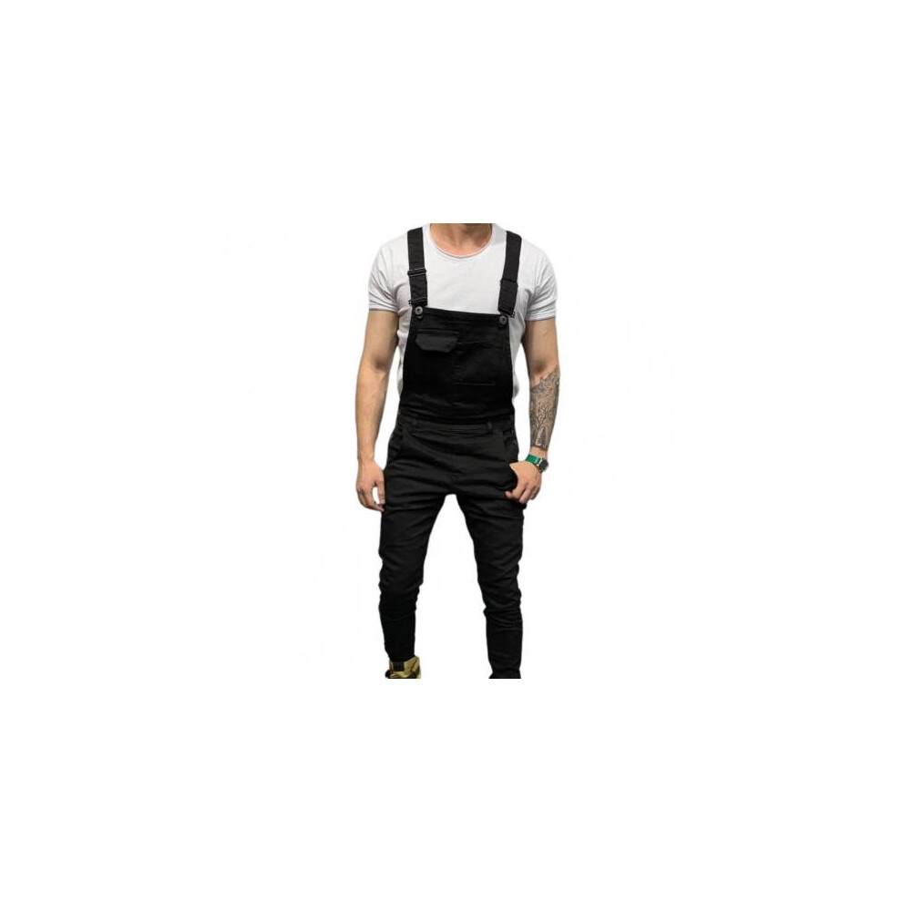 Men Jumpsuit Working Pants Cargo Jumpsuit Mens Spring Autumn Overalls Dungarees Bib Pants Jumpsuit Casual Trouser 885657469581