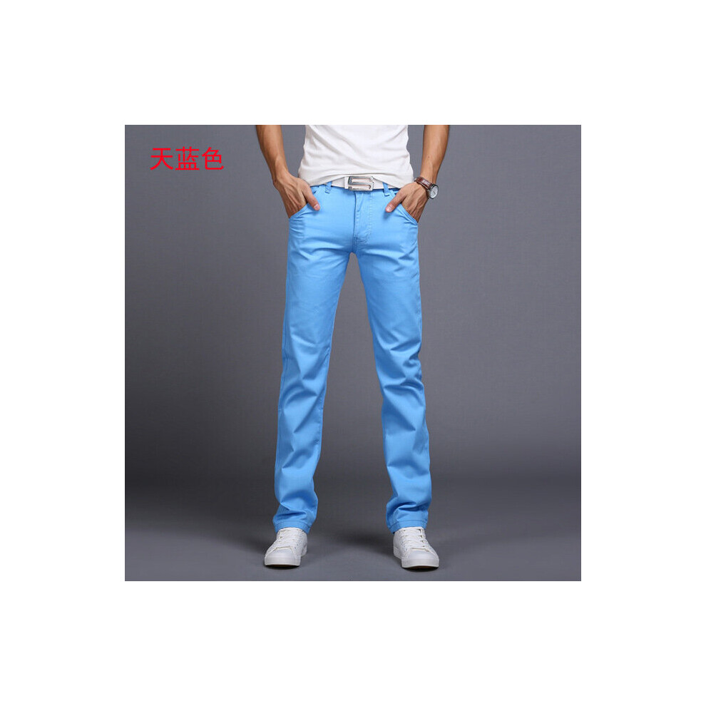 Spring Autumn Casual Pants Men Cotton Slim Fit Chinos Trousers 8 colour Male Clothing Plus Size 28-38-image-OPC-PBQYK5D-NEW