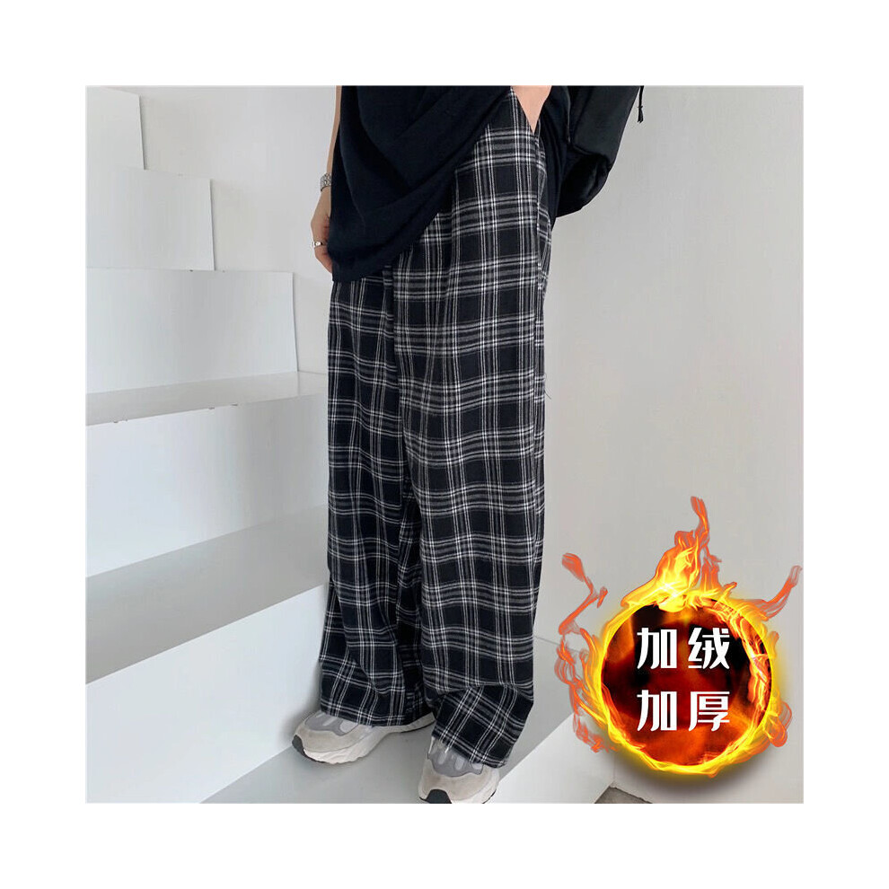 Summer/Winter Plaid Pants Men S-3XL Casual Straight Trousers for Male/Female Harajuku Hip-hop Pants-image-OPC-PBQYKMD-NEW