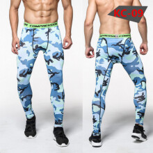 Men Compression Tights Skinny Leggings Fitness Running Gym Training Pants Camouflage Tracksuit Jogging Pants S-3XL