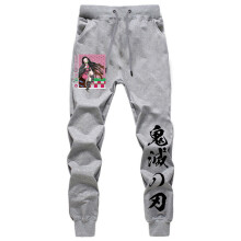 Demon Slayer Tanjirou Kamado Anime Women Men Sports Long Tracksuit Casual Pants Kimetsu No Yaiba Full Length Sports Trousers