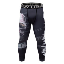 Male Jogging Leggings Men Digital Printing Jiu Jitsu Training Sport Pants Male Compression Tight MMA Boxing Leggings