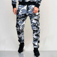 Arrival Men? s Trousers, Camouflage Print High Waist Sports Pants Leggings For Boys, Green/Light Gray/Dark Gray
