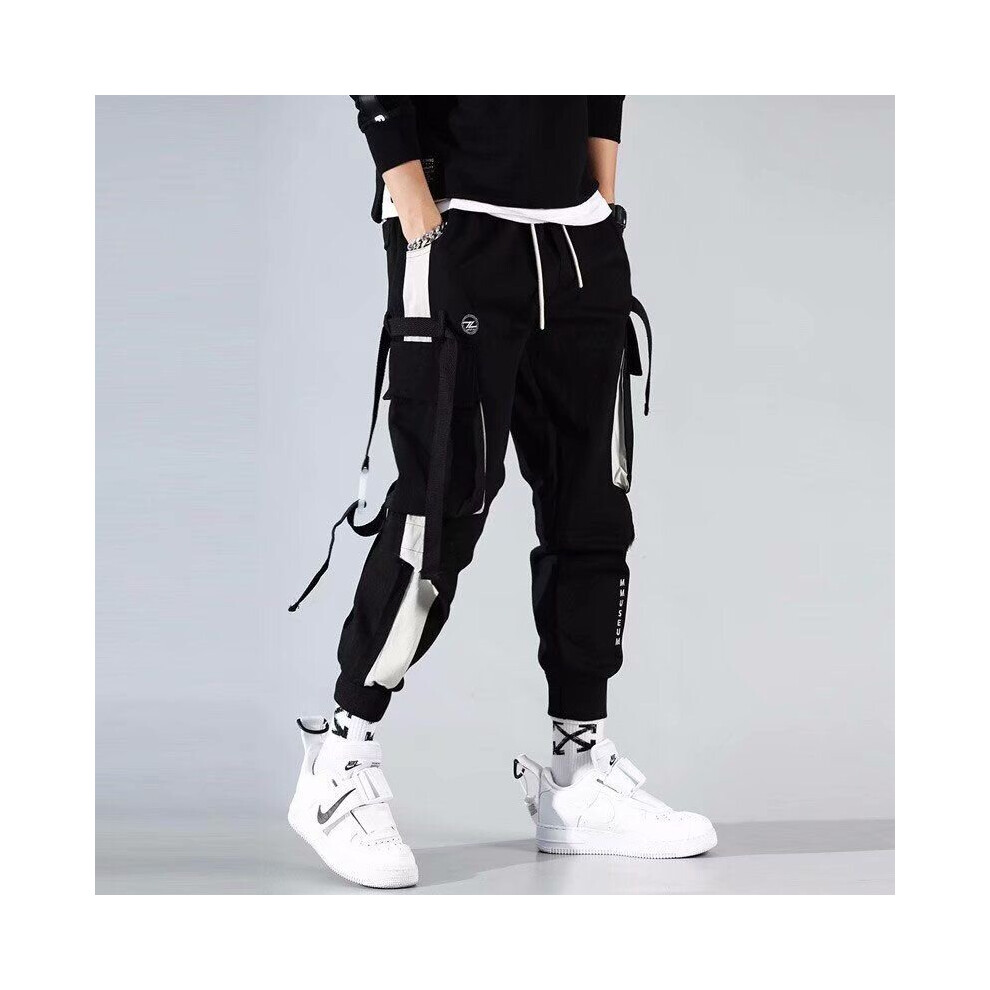Men's Cargo Pants Hip Hop Streetwear Jogging Pants Men Casual Elastic Waist Men Clothing 95%Cotton Trousers Men-image-OPC-PBQYRJ5-NEW