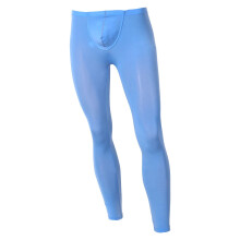 Men Compression Tight Bulge Pouch Leggings Running Sports Male Gym Fitness Jogging Pants Trousers Workout Training Yoga Bottoms