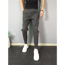 Summer Solid Casual Pants Men Slim Thin Section Legging Pants Casual Pants Boutique Clothing