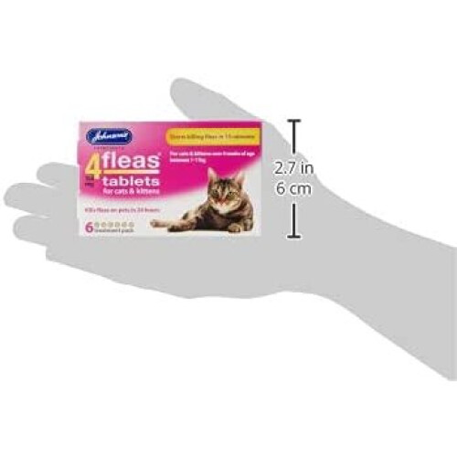 Johnsons 4Fleas Tablets for Cats and Kittens, 6 Treatment Pack, 14D083 1