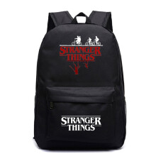 (Black) Kids Adult Stranger Things Galaxy Backpack Rucksack Student Travel Large Capacity Bag Schoolbag Gift