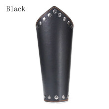 (Black) Safe Strap Gauntlet Archery Arrow Viking Bracer Armband Archery Arm Guard