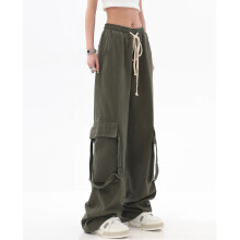 American Retro Straight Overalls Men's and Women's Summer Ins High Street Wide-leg Mopping Casual Pants Men's and Women's Tide