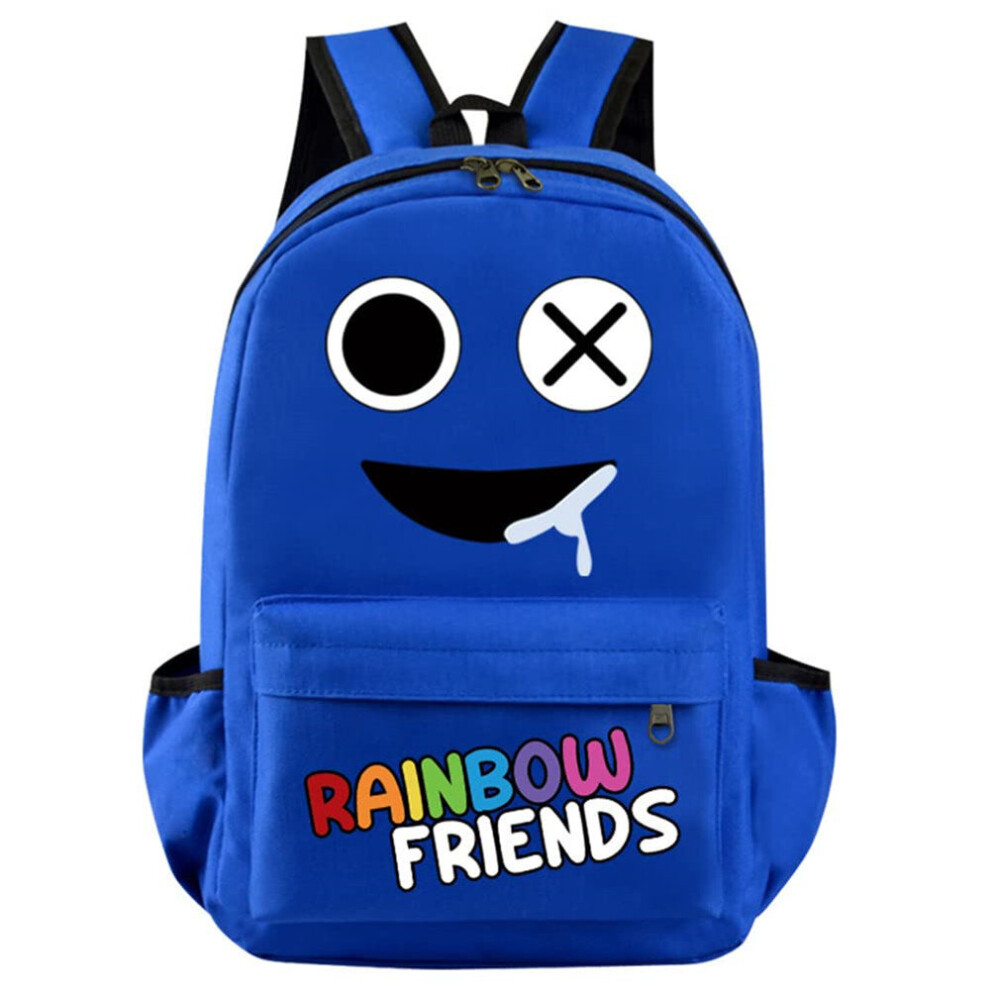 (Royal ) Rainbow Friends Backpacks Rucksack School Travel Bags Bookbag Daypack For Kids Students Fans Blue