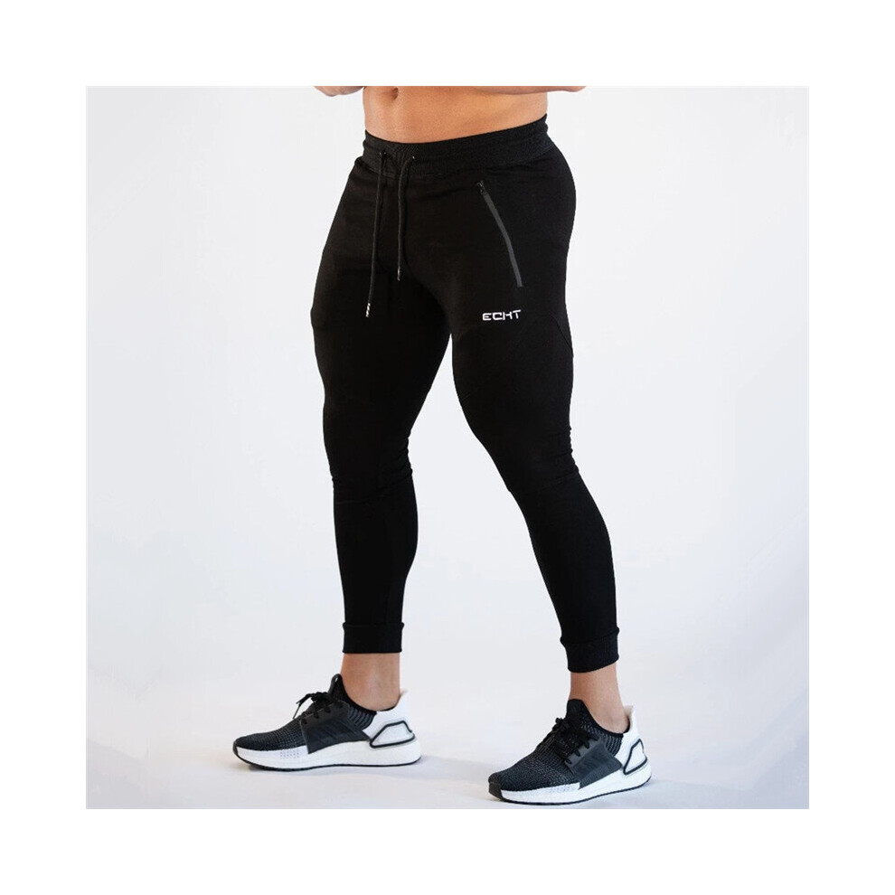 Exercise Tight Jogging Pants Men Running Pants Fitness Bodybuilding Cotton Pants Zipper Pockets Jogging Pants Men-image-OPC-PBQYYRF-NEW