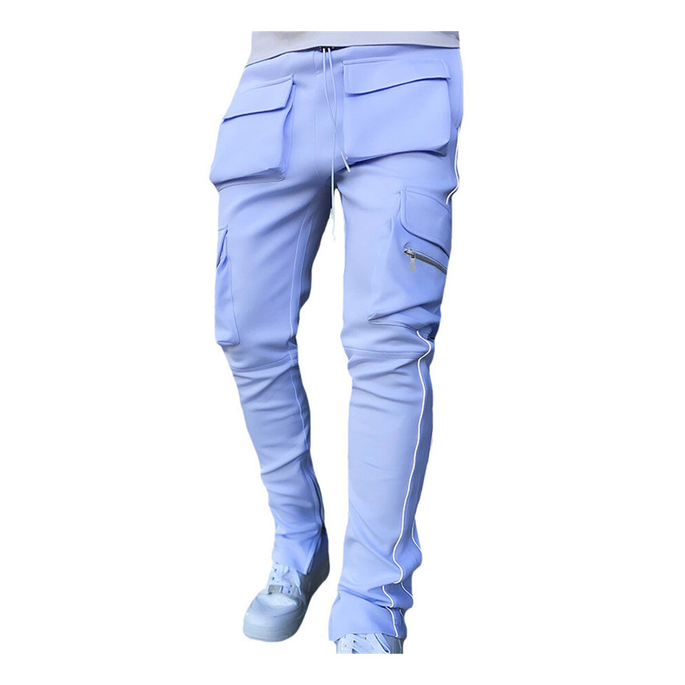 Men's Athletic Running Jogger Pants Gym Workout Tapered Track Pants Casual Training Sweatpants with Zipper Pockets-image-OPC-PBQYZHF-NEW