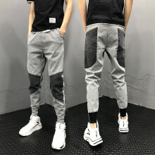 Casual Trousers Men's Self-cultivation Leggings Trousers Thin Section Matching Feet Trousers