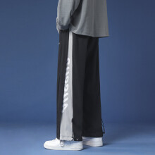 Gangfeng street drawstring Leggings boys' spring and autumn loose straight tube sports casual pants