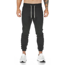 Cotton Men Sweatpants with Towel Rack and Cell Phone Pocket Running Tights Pants Men Sporting Leggings Workout Pants