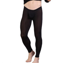 Men Thin Casual Soft Elastic Solid Sleeping Pants Leggings Home Trousers Breathable Fitness Yoga Summer Sweatpants
