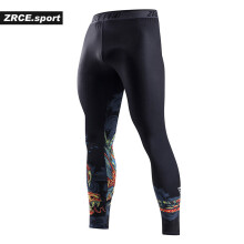 ZRCE Chinese Style Compression Tight Leggings 3D Prints Joggers Fitness Men's pants Hip hop Streetwear Training Men's trousers