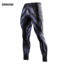 Men Skinny Pants High 3D Pattern Pants Bodybuilding Jogger Fitness Skinny Leggings Trousers Sportswear Yoga Bottoms