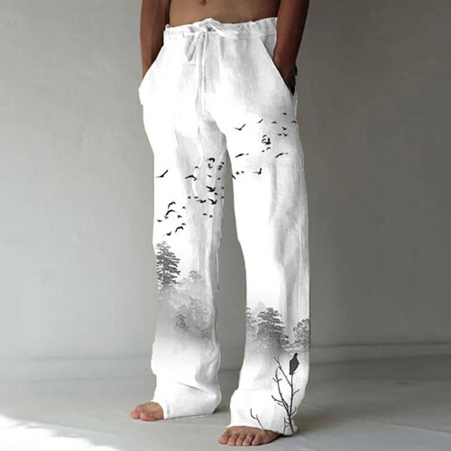 Hot Premium Quality Men's Cotton Linen Pants Designs Breathable Cotton Linen  Trousers for Men Mens Christmas Pants White at Amazon Men's Clothing store